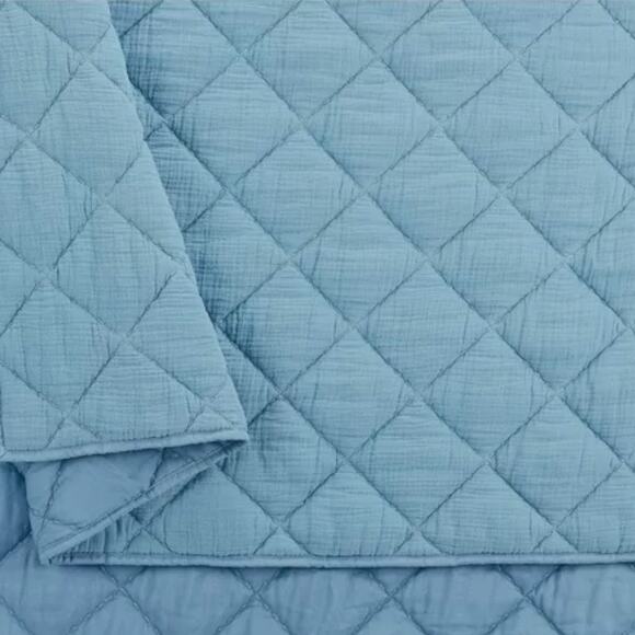 Better Homes & Gardens Blue Diamond Gauze Quilt, Full/Queen - Picture 7 of 14